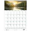 HOD378 - Earthscapes Scenic Wall Calendars, Julian Dates, Monthly, 1 Year, January 2026 to December 2026, 1 Month Single Page Layout, 12" x 16 1/2" Sheet Size, 2" x 1.63" Block, Wire Bound, White, Paper