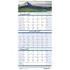 HOD3638 - Scenic 3-month Wall Calendar, Julian Dates, 14 Month, December 2026 to January 2028, 3 Month Single Page Layout, 12 1/4" x 27" Sheet Size, 1.75" x 1.13" Block, Wire Bound, White, Paper, 1 Each