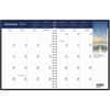 HOD26402 - Earthscapes Wirebound Monthly Planner, Julian Dates, Monthly, 14 Month, December 2024 to January 2026, 1 Month Double Page Layout, 8 1/2" x 11" Sheet Size, 2.13" x 1.88" Block, Wire Bound, Black