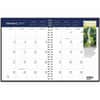 HOD26402 - Earthscapes Wirebound Monthly Planner, Julian Dates, Monthly, 14 Month, December 2026 to January 2028, 1 Month Double Page Layout, 8 1/2" x 11" Sheet Size, 2.13" x 1.88" Block, Wire Bound, Black