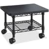 SAF5206BL - Under Desk Printer/Fax Stand, 300 lb Load Capacity, 13.50" Height x 19" Width x 16" Depth, Floor, Laminate, Powder Coated, Steel, Black, Sturdy, Mobility, 1 Each