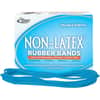 ALL42179 - Rubber Bands with Antimicrobial Product Protection, Size: #117B, 7" Width x 130 mil Thickness, 0.25 lb/in, Latex-free, Antimicrobial, Stretchable, Synthetic Rubber, Cyan Blue, 1 Box