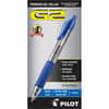PIL31278 - Premium Gel Ink Retractable Pens, 0.38 mm Ultra Fine Pen Point, Refillable, Retractable, Blue Ink, Gel-based, Clear Barrel, 1 Dozen