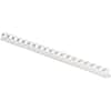 FEL52371 - 19-ring Plastic Comb Binding, 0.4" Height x 10.8" Width x 0.4" Depth, 0.37" Maximum Capacity, 55 x Sheet Capacity, For Letter 8 1/2" x 11" Sheet, White, Plastic, 100 / Pack