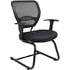 OSP5505 - Professional Air Grid Back Visitors Chair, Black Seat Color, Sled Base, Black, 1 Each