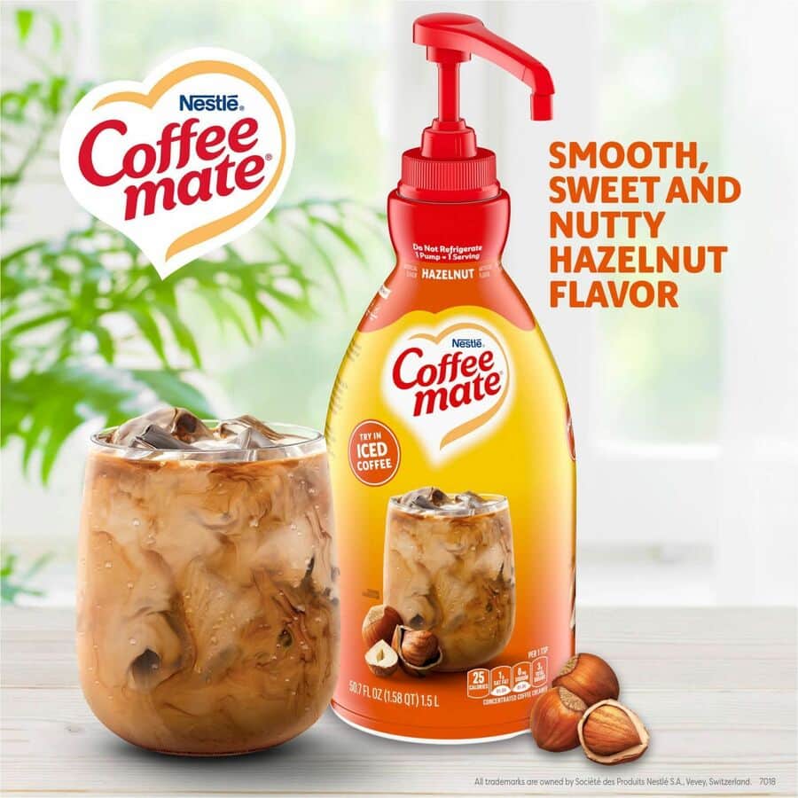 Hazelnut Liquid Concentrate Coffee Creamer - Pump Bottle by Coffee