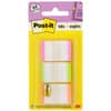 MMM686LPGO - Durable Tabs, 66 Write-on Tab(s), 1.50" Tab Height x 1" Tab Width, Pink, Green, Orange Tab(s), Repositionable, 1 Pack