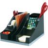 DEF35172 - Silouettes All-in-One Caddy, 6 Compartment(s), 5.19" Height x 8.13" Width x 9.13" Depth, Desktop, Cable Management, Removable Divider, Silver, 1 Each