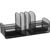 SAF3263BL - Multipurpose Mesh Desktop Organizer, 7.75" Height x 17" Width x 6.75" Depth, Desktop, Black, 1 Each