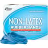 ALL42649 - Rubber Bands with Antimicrobial Product Protection, Size: #64, 3.5" Length x 0.3" Width, 0.25 lb/in, Latex-free, Antimicrobial, Stretchable, Synthetic Rubber, Cyan Blue, 1 Box