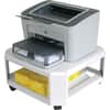 MAT24050 - Master Products Mobile Steel Printer Stand, 75 lb Load Capacity, 2 x Shelf(ves), 8.50" Height x 17.80" Width x 17.80" Depth, Desktop, Steel, Platinum