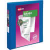 AVE17014 - Durable View 1.5" Binder, Blue Binder (17024), 1" Binder Capacity, Letter, 8 1/2" x 11" Sheet Size, 250 Sheet Capacity, 1 2/5" Spine Width, 3 x 1" Ring, Fastener: Slant Ring, Pocket: 2, Internal