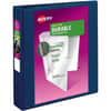 AVE17024 - Durable View 3 Ring Binder, 1 1/2" Binder Capacity, Letter, 8 1/2" x 11" Sheet Size, 375 Sheet Capacity, 2 1/10" Spine Width, 3 x 1.50" Ring, Fastener: Slant Ring, Pocket: 2, Internal, Polypropylene