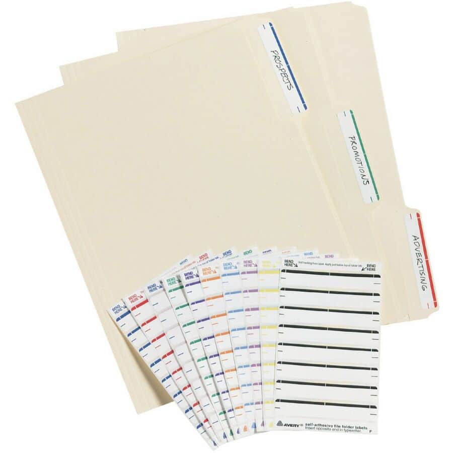 File Folder Labels by Avery® AVE05215 | OnTimeSupplies.com