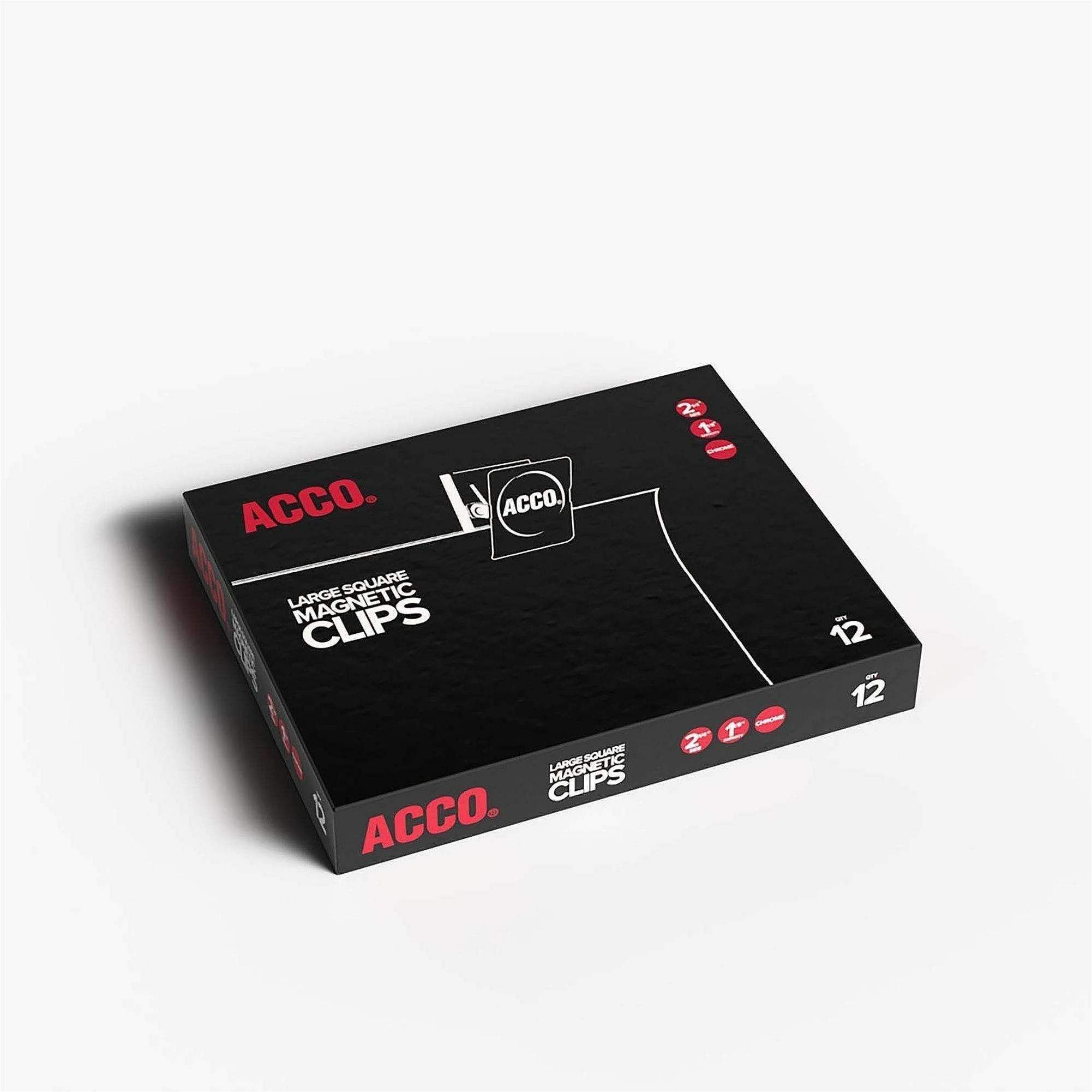 Square Large Magnetic Clip by ACCO ACC72133 | OnTimeSupplies.com