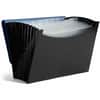 SMD70863 - Letter Expanding File, 8 1/2" x 11", 12 Pocket, Polypropylene, Blue, Black, 1 Each
