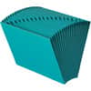 SMD70717 - Colored Letter Recycled Expanding File, 8 1/2" x 11", 7/8" Expansion, 21 Pocket(s), 2 Plys, Teal, Reinforced Gusset, 10% Recycled, 1 Each