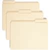 SMD10347 - 1/3 Tab Cut Letter Recycled Top Tab File Folder, 8 1/2" x 11", Top Tab Location, Assorted Tab Position, 11 pt., 2 Plys, Manila, Acid-free, Reinforced Tab, 100% Recycled, 100 / Box