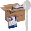 DXESH207 - Heavyweight Dispoable Soup Spoons Grab-N-Go by GP Pro, Soup Spoon, 1 x Soup Spoon, General Purpose, Polystyrene, White, 100 / Box
