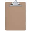 UNV40304 - Hardboard Clipboard, 1.25" Clip Capacity, Storage for Document, Form, 8 1/2" x 11" Sheet Size, Hardboard, Brown, 1 Each
