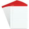 UNV20630 - Notepad, 1 Subject(s), 50 Sheets, Tape Bound, Legal Ruled Red Margin, 16 lb Basis Weight, Letter, 8 1/2" x 11 3/4" Sheet Size, 8.5" Width, White Paper, Chipboard Cover, 12 / Dozen
