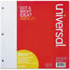 UNV20921 - Filler Paper, 3-Hole, 8.5 x 11, Medium/College Rule, 200/Pack, 200 Sheets, 16 lb Basis Weight, White Paper, 200 / Pack