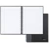 TOP25331 - Royale Executive Wirebound Notebook, 96 Sheets, Wire Bound, 20 lb Basis Weight, 8" x 10 1/2" Sheet Size, White Paper, Black Geltex, Gray Cover, Hard Cover, Index Sheet, Perforated, 1 Each