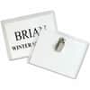 CLI95596 - Laser/Inkjet Clip Style Badge Holder Kits, Support 4" x 3" Media, Paper, Polypropylene, White, 96 / Box