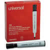 UNV43651 - Dry Erase Marker, Broad Chisel Tip, Black, Dozen, Black Ink, Dry, General Purpose, 12 / Dozen