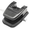 UNV74222 - Two-hole Punch, 2 Punch Head(s), 30 Sheet of 20lb Paper, 9/32" Punch Size, Round Shape, Metal, Plastic, Black, 1 Each