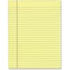 TOP7522 - The Legal Pad - Letter, 50 Sheets, Glue, Ruled Red Margin, 16 lb Basis Weight, Letter, 8 1/2" x 11" Sheet Size, Canary Paper, Perforated, 12 / Pack
