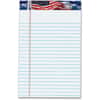 TOP75101 - American Pride Writing Tablet, 50 Sheets, Strip, 16 lb Basis Weight, Jr.Legal, 5" x 8" Sheet Size, 8" Height x 5" Width, White Paper, Perforated, Heavyweight, Bleed Resistant, Acid-free, 1 Dozen