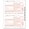 TOP22983 - IRS Approved 4-part 1099-INT KIT Tax Forms, 5 Part, Carbonless Copy, 5.50" x 3.67" Form Size, 9" x 11" Sheet Size, White Sheet(s), Red Print Color, 24 / Pack