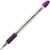 PENBK91V - R.S.V.P. Ballpoint Stick Pens, 1 mm Medium Pen Point, Refillable, Violet Ink, Clear Barrel, Stainless Steel Tip, 1, 12 / Dozen