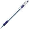 PENBK90V - R.S.V.P. Ballpoint Stick Pens, 0.7 mm Fine Pen Point, Refillable, Violet Ink, Clear Barrel, 12 / Dozen