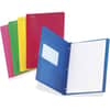 OXF99811 - Letter Pocket Folder, 8 1/2" x 11", 100 Sheets Capacity, Prong Fastener(s), 1/2" Fastener Capacity, 2 Pocket(s), Blue, Red, Pink, Green, Yellow, Durable, Translucent, Die-cut, Punched, Tear Resistant