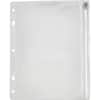 OXF68504 - Zipper Binder Pockets, For 10 1/2" x 8" Sheet, Ring Binder, Rectangular, Clear, White, Poly, 1 Each