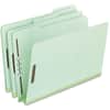 PFX17186 - Pressboard Folders with Fastener, 8 1/2" x 14", 2" Expansion, 2 Fastener(s), Top Tab Location, Assorted Tab Position, 25 pt., Pressboard, Green, 60% Recycled, 25 / Box