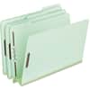 PFX17182 - Pressboard Folders with Fastener, 8 1/2" x 11", 3" Expansion, 2 Fastener(s), Top Tab Location, Assorted Tab Position, 25 pt., Pressboard, Green, 60% Recycled, 25 / Box