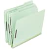 PFX17178 - Pressboard Folders with Fastener, 8 1/2" x 11", 1" Expansion, 2 Fastener(s), Top Tab Location, Assorted Tab Position, 25 pt., Pressboard, Green, 60% Recycled, 25 / Box