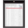 CLI45114 - Shop Ticket Holders - Stitched - One Side Clear - 11" x 14", Support 11" x 14" Media, Vinyl, Clear, Black, 1 Box