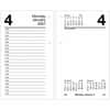 AAGE71750 - Loose-Leaf Desk Calendar Refill, Standard, Julian Dates, Daily, 12 Month, January 2027 to December 2027, 7:00 AM to 5:00 PM, Half-hourly, 1 Day Double Page Layout, 3 1/2" x 6" Sheet Size, White Sheet