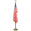 AVTMBE031400 - Goldtone Eagle Deluxe U.S. Flag Set, United States, 60" Length x 36" Width, Heavyweight, Nylon, Red, White, Blue