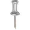 GEMCPAL4 - Aluminum Pushpins, 0.50" Shank, 0.5" Diameter, for Notice, Silver, Aluminum, 1 Box