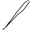AVT75423 - 36" Deluxe Lanyard with Key Ring, Ring Attachment, 36" Length, Black, Nylon, Cotton, 24 / Box
