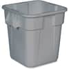 RCP352600GY - Square Brute Container, 28 gal Capacity, Square, Handle, Rounded Corner, Easy to Clean, Sturdy, 22.5" Height x 21.5" Width x 21.5" Depth, Plastic, Gray, 1 Each