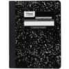 MEA09932 - Composition Book, Sewn, 7 1/2" x 9 3/4" Sheet Size, White Paper, Black Marble Cover, 1 Each