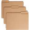 SMD10830 - 1/3 Tab Cut Letter Yes Top Tab File Folder, 8 1/2" x 11", 3/4" Expansion, Assorted Tab Position, 1 Plys, Kraft, Heavyweight, Dye-free, 10% Recycled, 50 / Box