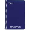 MEA45644 - Wirebound Memo Notebook, 40 Sheets, Wire Bound, 4" x 6" Sheet Size, Assorted Paper, Tan Board Cover, 1 Each