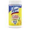 RAC77182 - Disinfecting Wipes, Ready-To-Use, Lemon, Lime Blossom Scent, 7" Length x 7.25" Width, Deodorize, Pre-moistened, White, 80/Tub, 1 Each